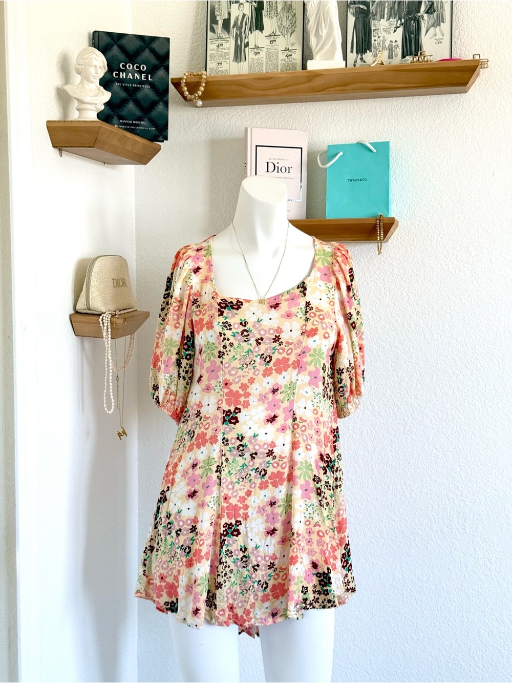 Free People Callie Printed Tunic SIZE XS